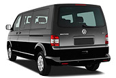 AUT 45 IZ0166 01
2010 Volkswagen Multivan Comfortline Shuttle Black 3/4 Rear View On White Seamless