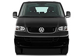 AUT 45 IZ0167 01
2010 Volkswagen Multivan Comfortline Shuttle Black Front View On White Seamless