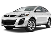 AUT 45 IZ0173 01
2011 Mazda CX7i Sport White 3/4 Front View On White Seamless