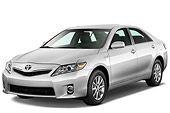 AUT 45 IZ0197 01
2011 Toyota Camry Hybrid Silver 3/4 Front View On White Seamless