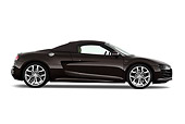 AUT 45 IZ0206 01
2011 Audi R8 Spyder V10 Convertible Brown Profile View On White Seamless