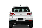 AUT 45 IZ0239 01
2011 VW Tiguan Wolfsburg White Rear View On White Seamless