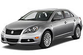 AUT 45 IZ0245 01
2013 Suzuki Kizashi SLS Silver 3/4 Front View On White Seamless