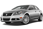 AUT 45 IZ0247 01
2013 Suzuki Kizashi SLS Silver 3/4 Front View On White Seamless