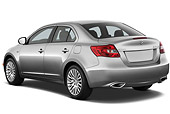 AUT 45 IZ0248 01
2013 Suzuki Kizashi SLS Silver 3/4 Rear View On White Seamless