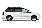 AUT 45 IZ0252 01
2010 Chrysler Town & Country Touring White Profile View On White Seamless