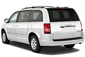 AUT 45 IZ0256 01
2010 Chrysler Town & Country Touring White 3/4 Rear View On White Seamless