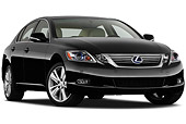 AUT 45 IZ0262 01
2011 Lexus GS Hybrid Black 3/4 Front View On White Seamless