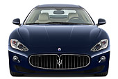 AUT 45 IZ0281 01
2013 Maserati GranTurismo S Automatic Coupe Blue Front View On White Seamless