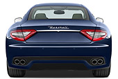 AUT 45 IZ0282 01
2013 Maserati GranTurismo S Automatic Coupe Blue Rear View On White Seamless