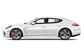 AUT 45 IZ0283 01
2013 Porsche Panamera Turbo White Profile View On White Seamless