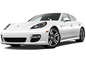AUT 45 IZ0286 01
2013 Porsche Panamera Turbo White 3/4 Front View On White Seamless