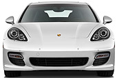 AUT 45 IZ0289 01
2013 Porsche Panamera Turbo White Front View On White Seamless