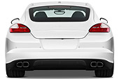 AUT 45 IZ0290 01
2013 Porsche Panamera Turbo White Rear View On White Seamless
