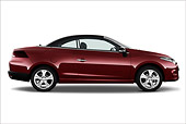 AUT 45 IZ0292 01
2013 Renault Megane Coupe Convertible Red Profile View On White Seamless