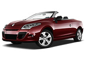 AUT 45 IZ0294 01
2013 Renault Megane Coupe Convertible Red 3/4 Front View On White Seamless
