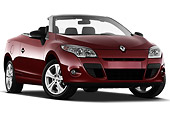 AUT 45 IZ0295 01
2013 Renault Megane Coupe Convertible Red 3/4 Front View On White Seamless