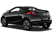 AUT 45 IZ0303 01
2013 Renault Wind Convertible Black 3/4 Rear View On White Seamless