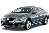 AUT 45 IZ0309 01
2012 Volkswagen CC Sport R-Line Sedan Blue 3/4 Front View On White Seamless