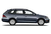 AUT 45 IZ0316 01
2010 Volkswagen Jetta SportWagen S Gray Profile View On White Seamless