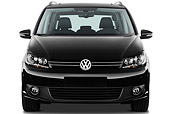 AUT 45 IZ0330 01
2010 Volkswagen Touran Highline 5 Door Mini MPV Black Front View On White Seamless