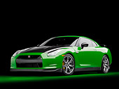 AUT 45 RK0039 01
2010 Nissan GT-R Green And Black 3/4 Front View Studio