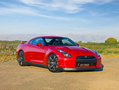 AUT 45 RK0045 01
2010 Nissan GT-R Red 3/4 Front View On Dirt By Field