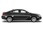 AUT 46 IZ0002 01
2013 Buick Regal CXL Sedan Gray Profile View On White Seamless