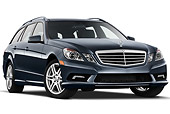 AUT 46 IZ0020 01
2011 Mercedes-Benz E350 4Matic Wagon Blue 3/4 Front View On White Seamless