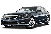 AUT 46 IZ0021 01
2011 Mercedes-Benz E350 4Matic Wagon Blue 3/4 Front View On White Seamless