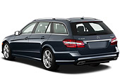 AUT 46 IZ0022 01
2011 Mercedes-Benz E350 4Matic Wagon Blue 3/4 Rear View On White Seamless