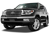 AUT 46 IZ0036 01
2012 Toyota Land Cruiser SUV Dark Gray 3/4 Front View On White Seamless