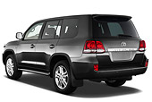 AUT 46 IZ0038 01
2012 Toyota Land Cruiser SUV Dark Gray 3/4 Rear View On White Seamless