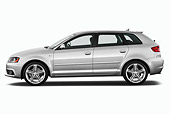 AUT 46 IZ0054 01
2012 Audi A3 Premium Hatchback Silver Profile View On White Seamless