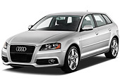 AUT 46 IZ0056 01
2012 Audi A3 Premium Hatchback Silver 3/4 Front View On White Seamless