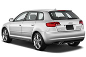 AUT 46 IZ0059 01
2012 Audi A3 Premium Hatchback Silver 3/4 Rear View On White Seamless