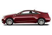 AUT 46 IZ0062 01
2013 Cadillac CTS Coupe Premium Red Profile View On White Seamless