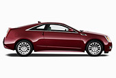 AUT 46 IZ0063 01
2013 Cadillac CTS Coupe Premium Red Profile View On White Seamless