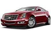 AUT 46 IZ0066 01
2013 Cadillac CTS Coupe Premium Red 3/4 Front View On White Seamless