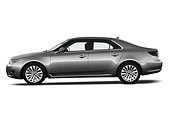 AUT 46 IZ0079 01
2011 Saab 95 Vector 4-Door Sedan Gray Profile View On White Seamless