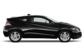 AUT 46 IZ0088 01
2011 Honda CRZ EX Sport Hybrid Coupe Black Profile View On White Seamless