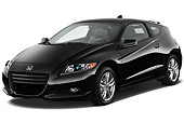 AUT 46 IZ0089 01
2011 Honda CRZ EX Sport Hybrid Coupe Black 3/4 Front View On White Seamless