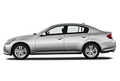 AUT 46 IZ0095 01
2012 Infiniti G25 Journey Sedan Silver Profile View On White Seamless