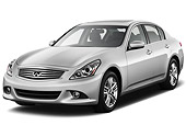 AUT 46 IZ0097 01
2012 Infiniti G25 Journey Sedan Silver 3/4 Front View On White Seamless