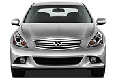 AUT 46 IZ0101 01
2012 Infiniti G25 Journey Sedan Silver Front View On White Seamless