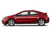 AUT 46 IZ0119 01
2013 Chevrolet Volt Red Profile View On White Seamless