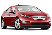 AUT 46 IZ0122 01
2013 Chevrolet Volt Red 3/4 Front View On White Seamless