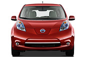 AUT 46 IZ0133 01
2012 Nissan Leaf SL Red Front View On White Seamless
