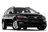 AUT 46 IZ0163 01
2011 Ford Mondeo Trend Wagon Black 3/4 Front View On White Seamless