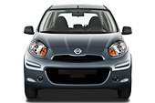 AUT 46 IZ0173 01
2013 Nissan Micra Visia 5 Door Micro Car Gray Front View On White Seamless